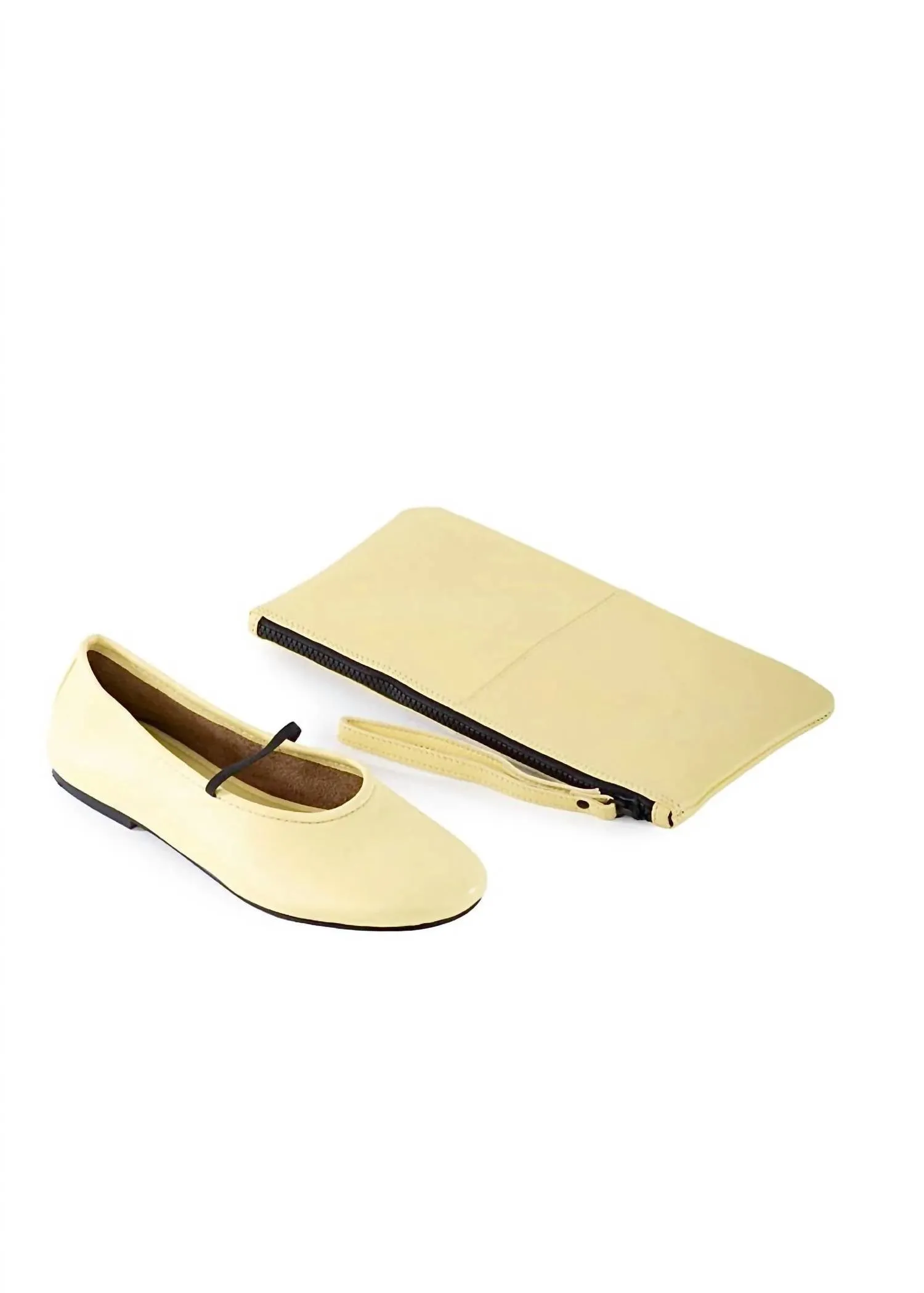 Neon Moon Ballet Flat (Travel Duo) In Pale Lime