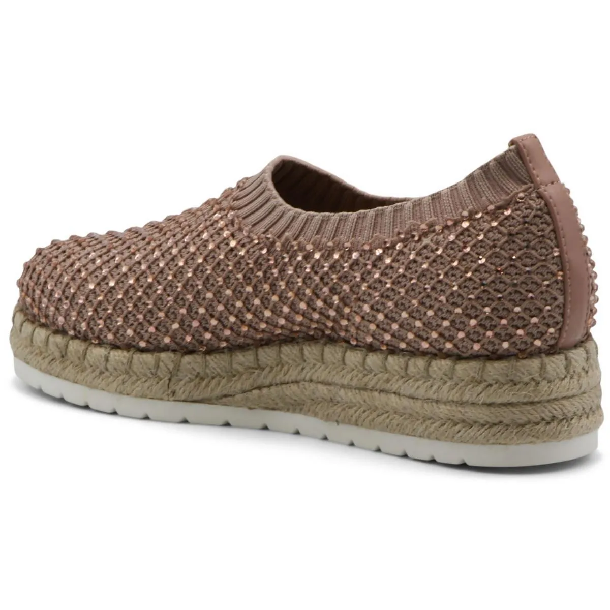 Nicola Womens Embellished Wedge Espadrilles