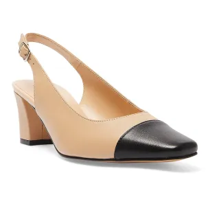 Nikita Heel in Black And Camel Leather