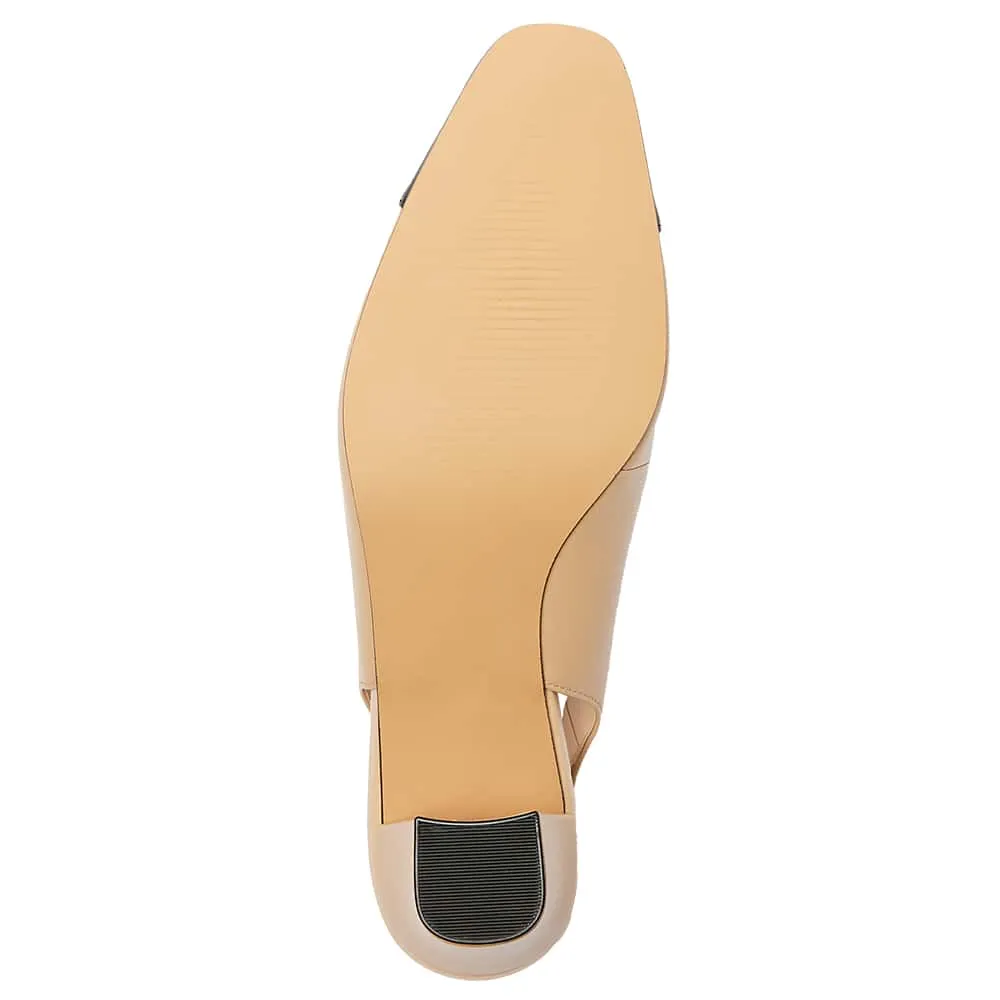 Nikita Heel in Black And Camel Leather