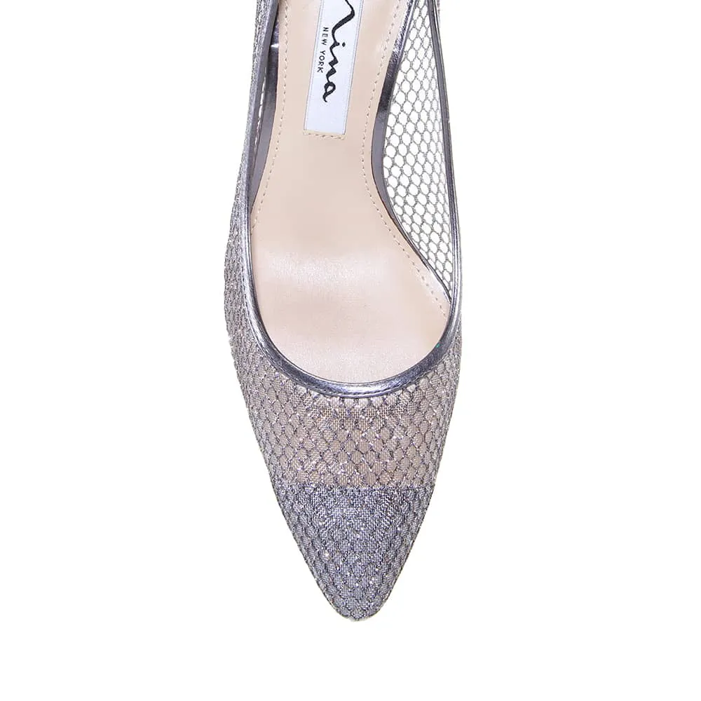 Niley Heel in Silver