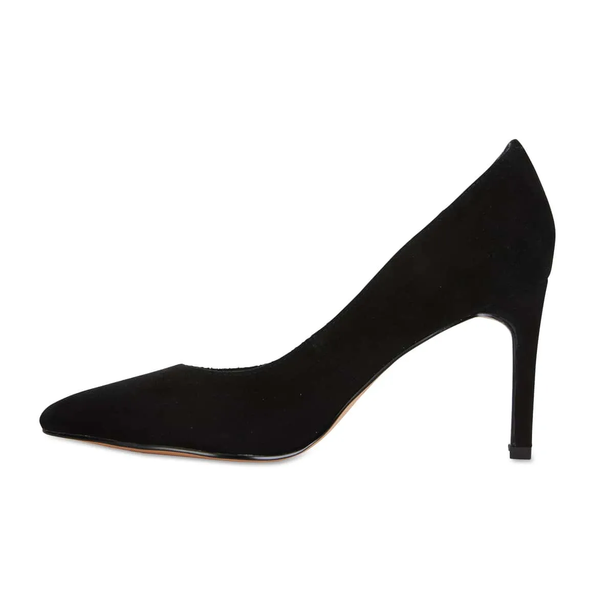 Octavia Heel in Black Suede