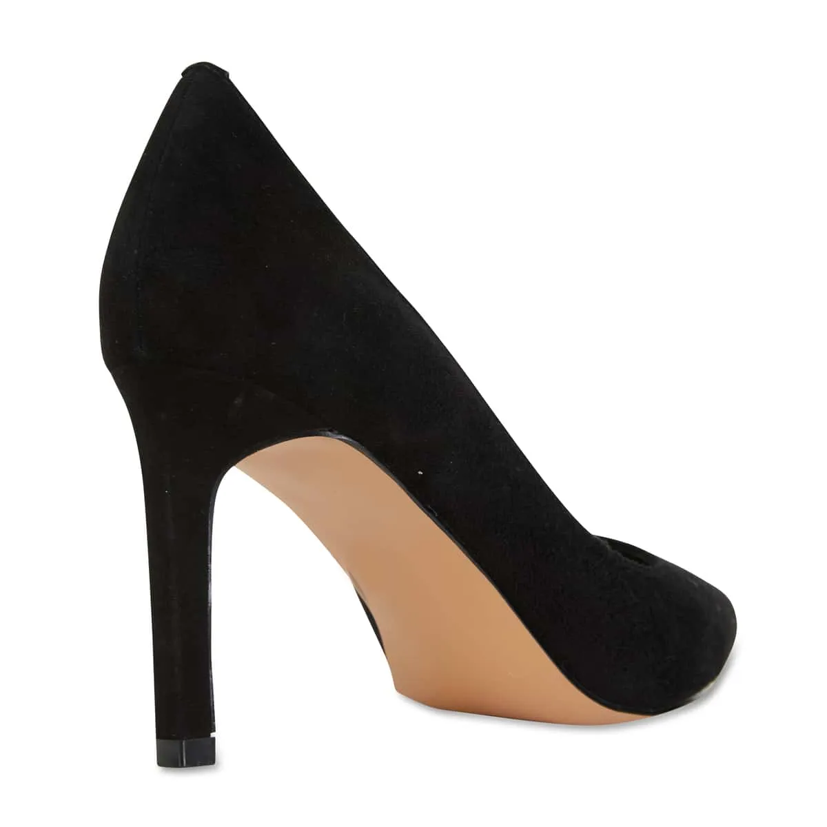 Octavia Heel in Black Suede