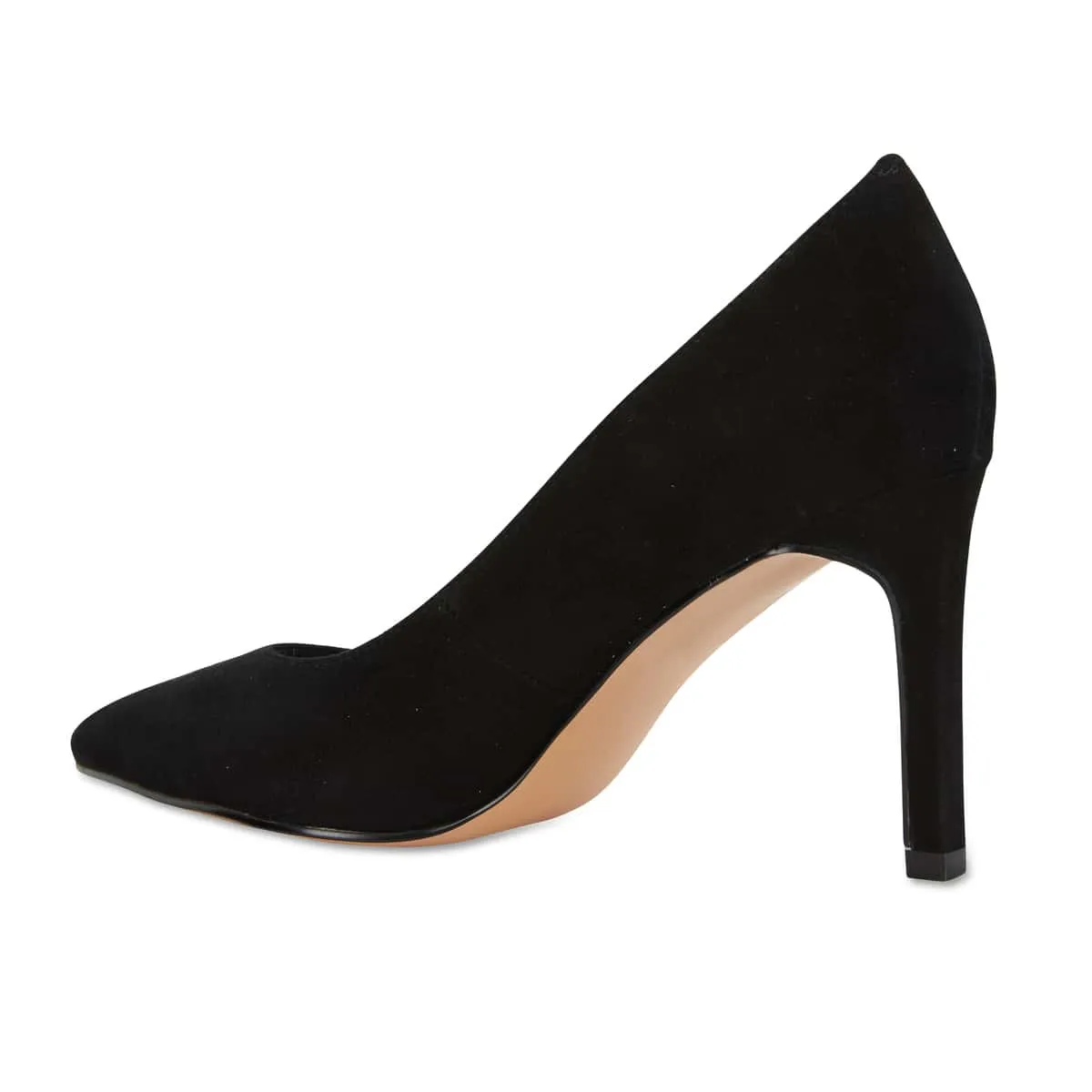Octavia Heel in Black Suede