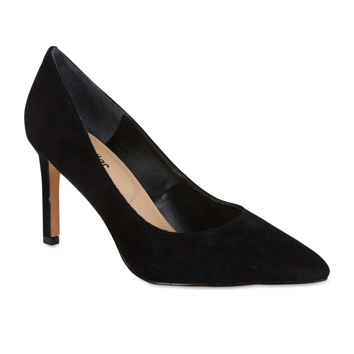Octavia Heel in Black Suede