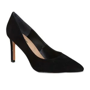 Octavia Heel in Black Suede