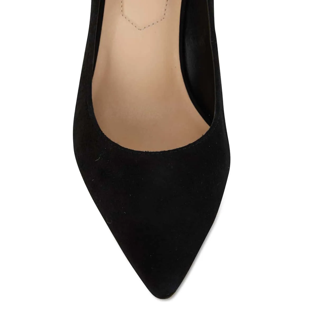 Octavia Heel in Black Suede