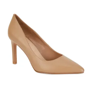 Octavia Heel in Camel Leather