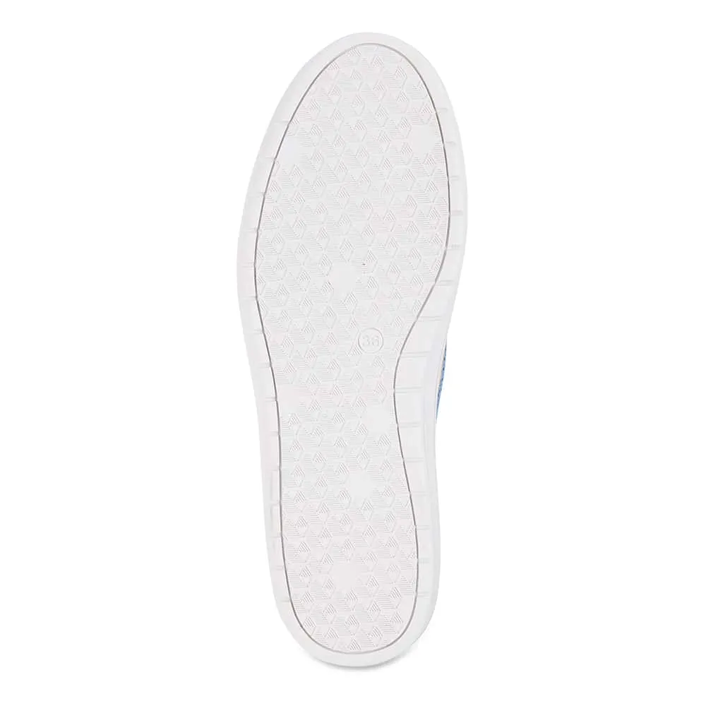 Onyx Loafer in Pale Blue Fabric