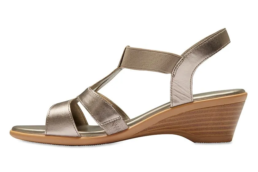 Oracle Heel in Pewter Leather