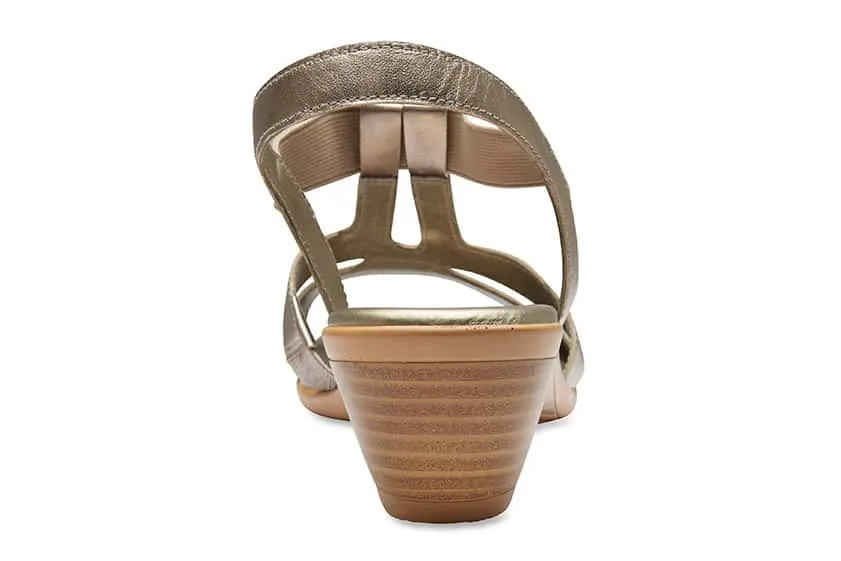 Oracle Heel in Pewter Leather