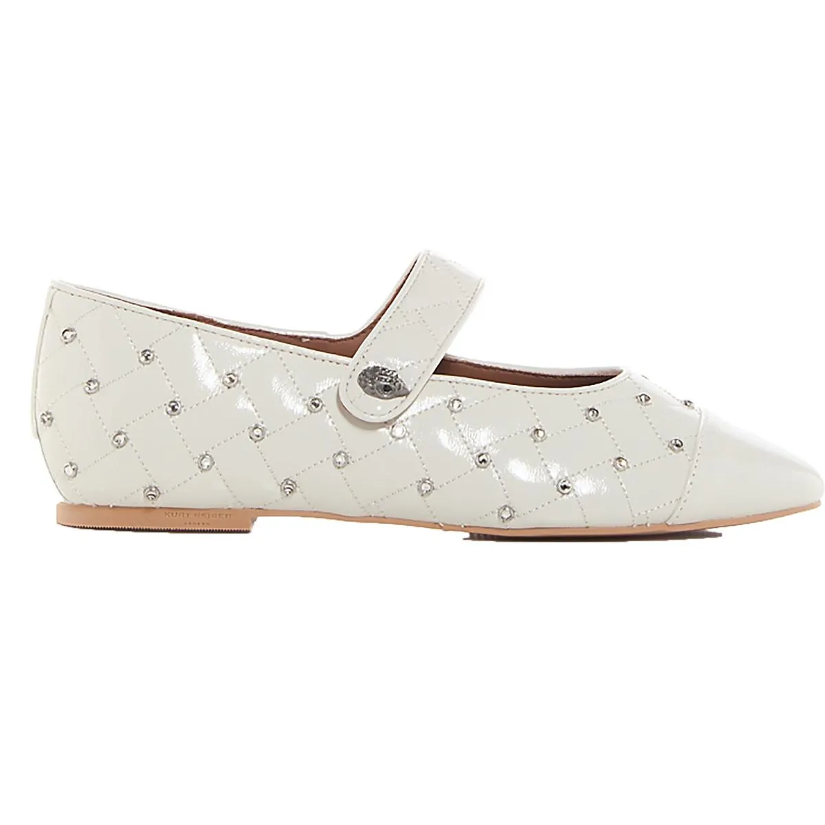 Orbit Womens Rhinestone Man Made Flat Shoes