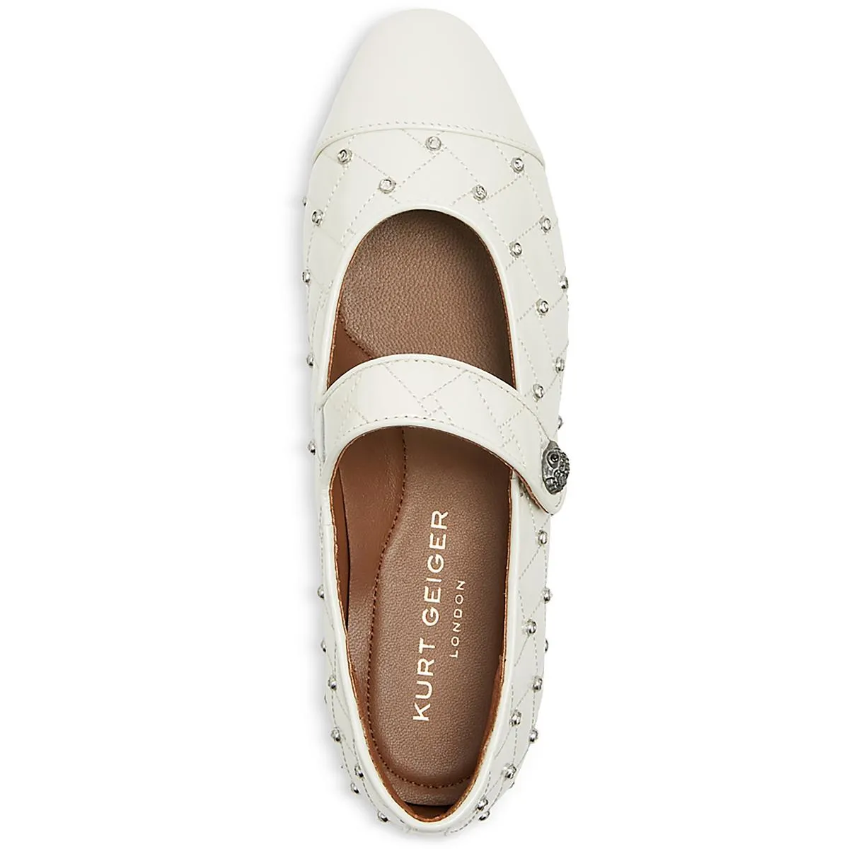 Orbit Womens Rhinestone Man Made Flat Shoes
