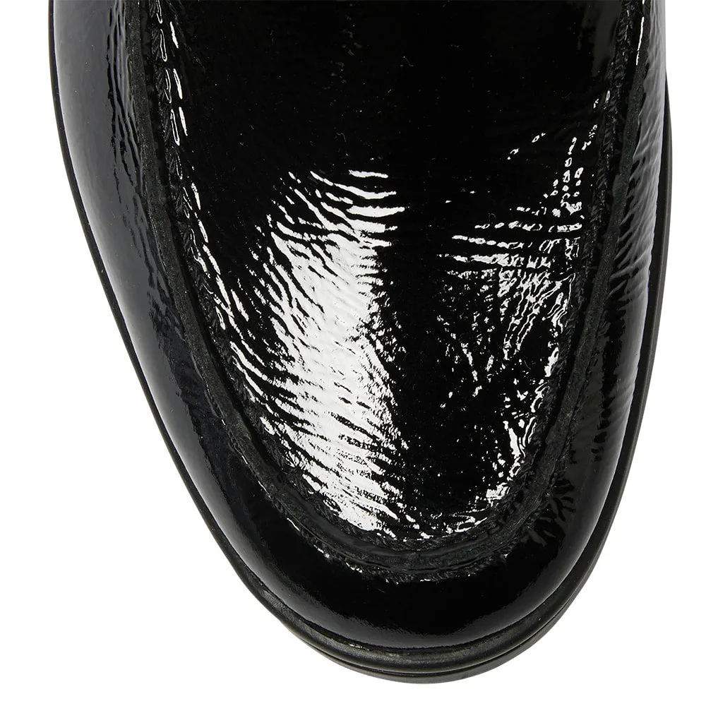 Orlando Loafer in Black Crinkle Patent
