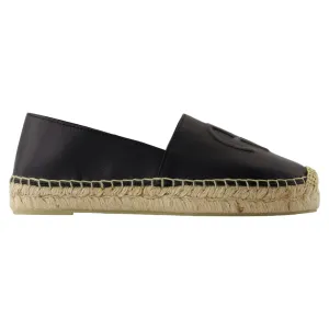 Paloma Espadrilles Flat Shoes - ANINE BING - Leather - Black