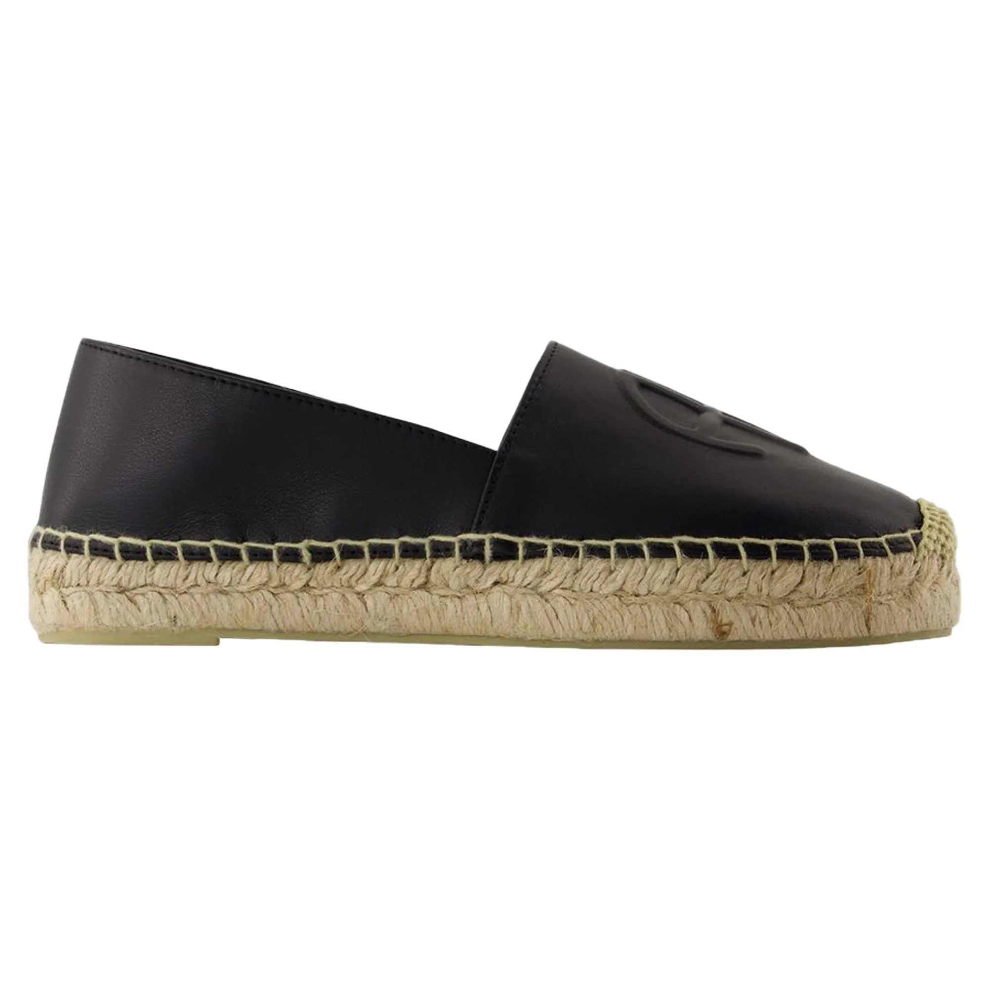 Paloma Espadrilles Flat Shoes - ANINE BING - Leather - Black