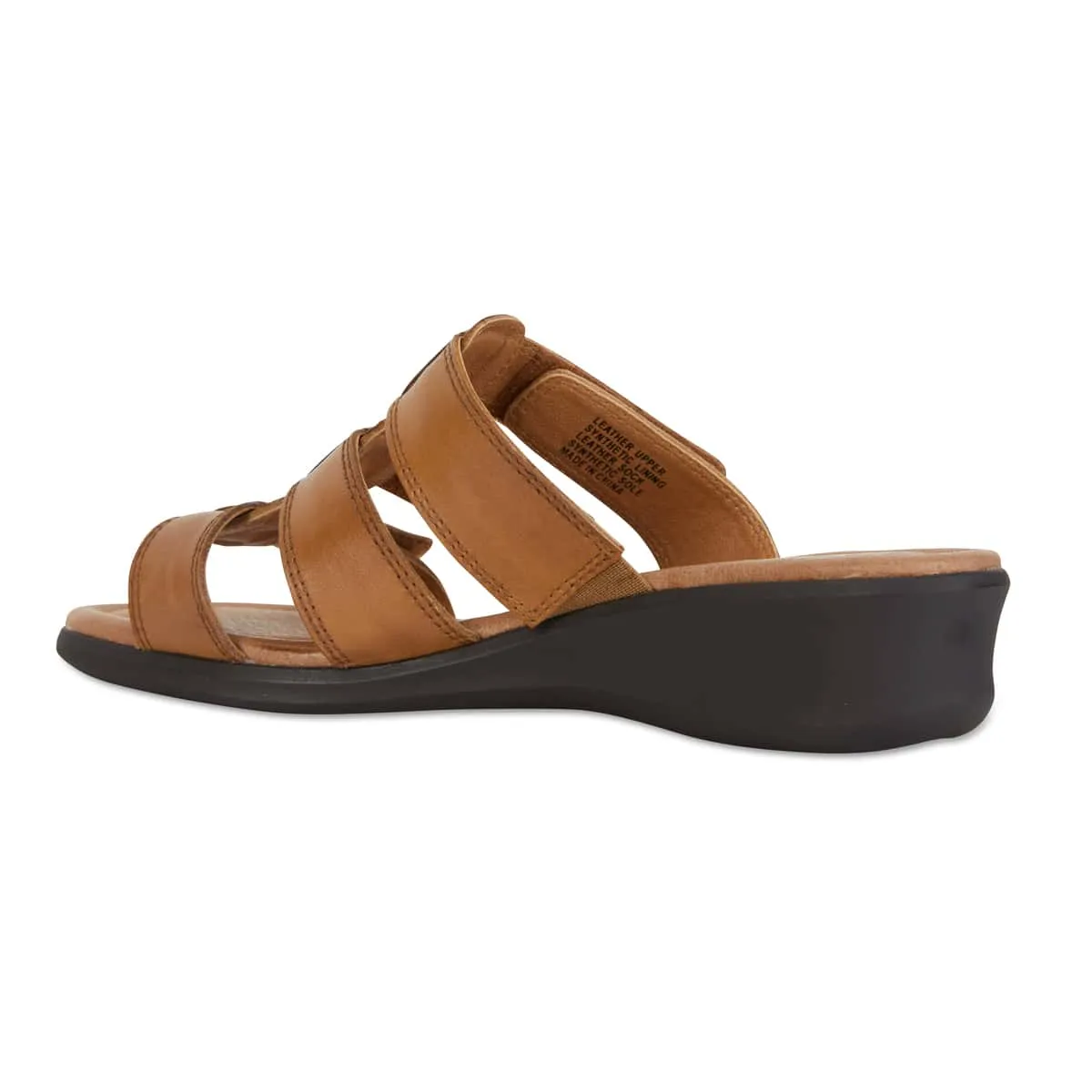 Pamela Sandal in Cognac Leather