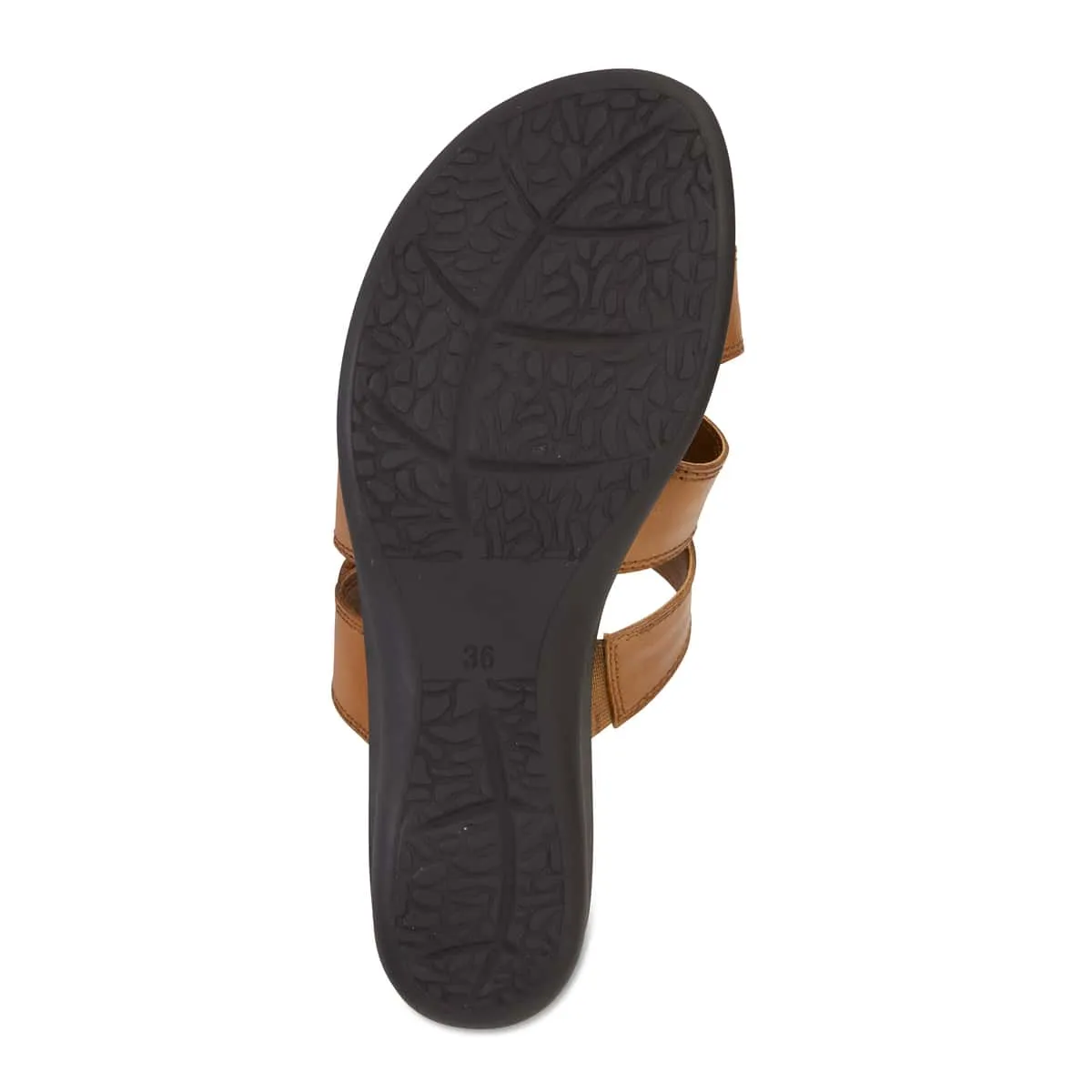 Pamela Sandal in Cognac Leather