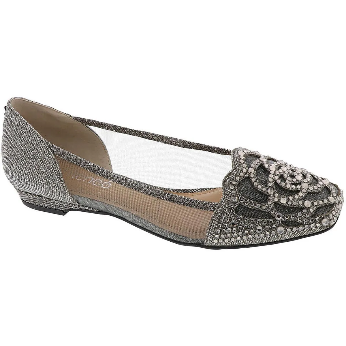 Pariella Womens Square Toe Ballet Flats