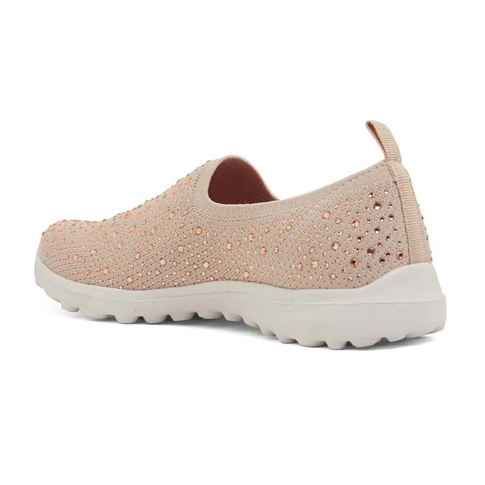 Parlour Sneaker in Blush Diamante