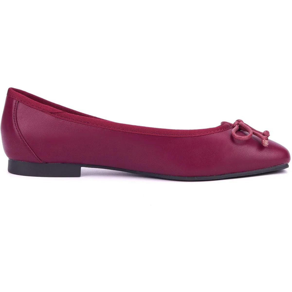 PAULINA Womens Bow Man Made Ballet Flats