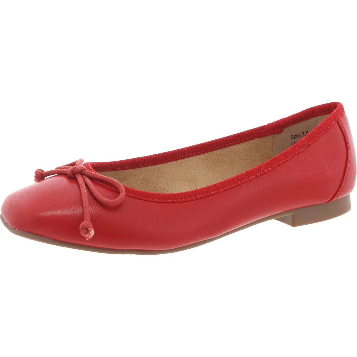 PAULINA Womens Bow Man Made Ballet Flats