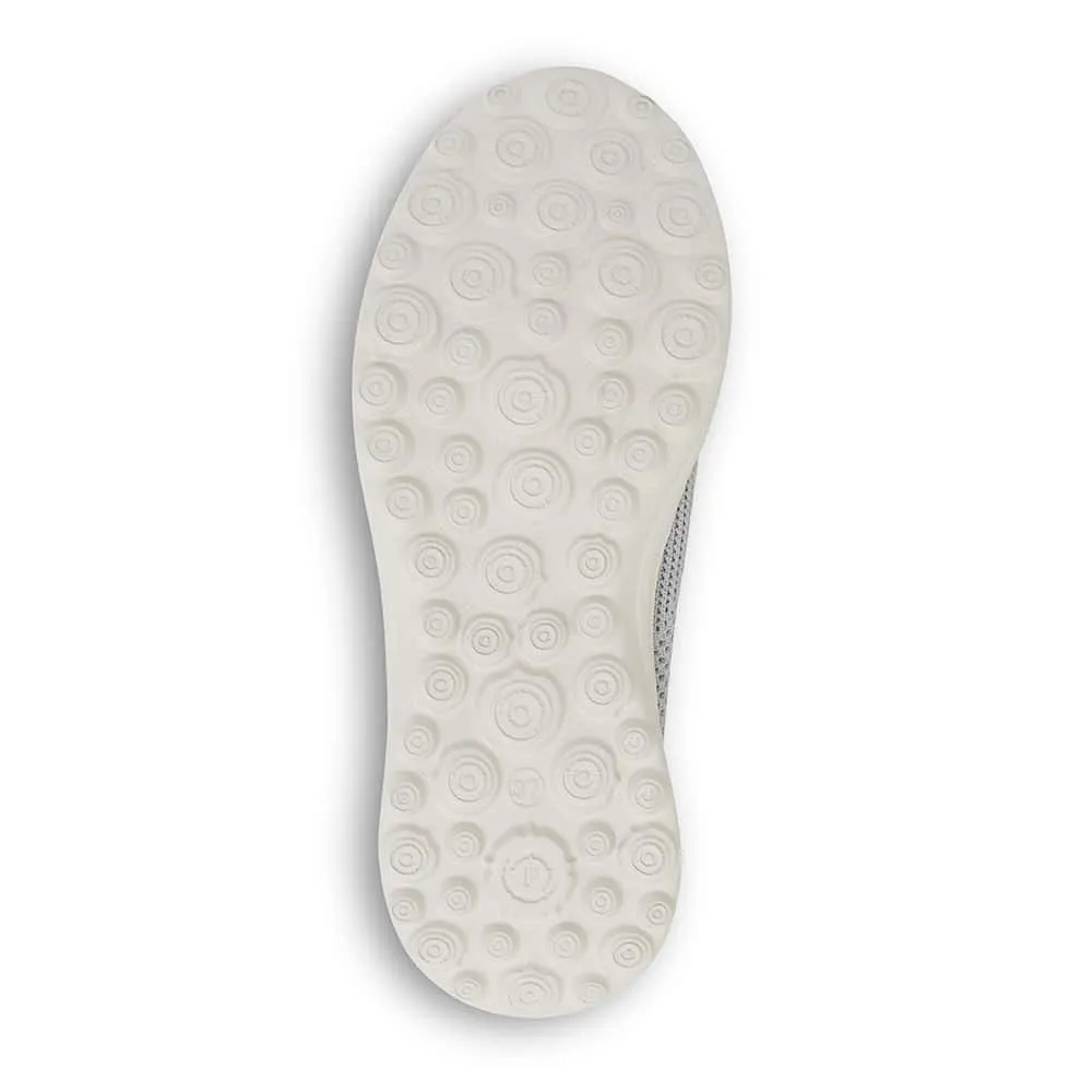 Peak Sneaker in Light Grey Stretch