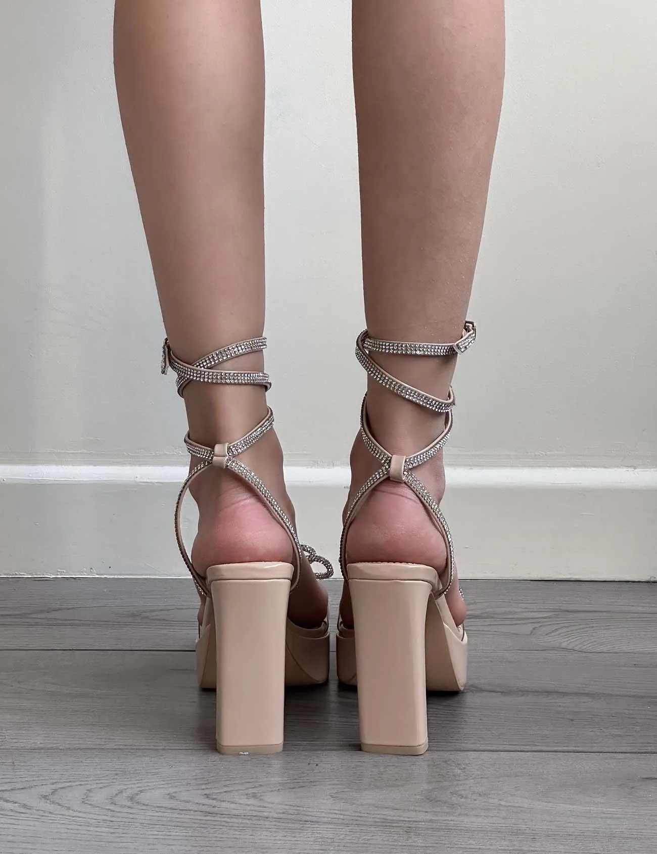 PUBLIC DESIRE - FUTURE NUDE BOW HEELS
