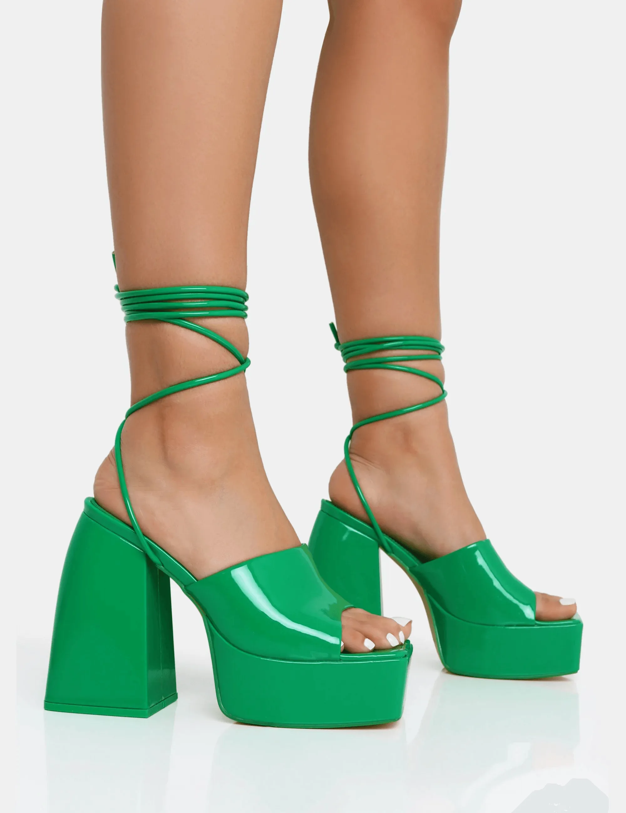 PUBLIC DESIRE - ORCHID GREEN HEELS