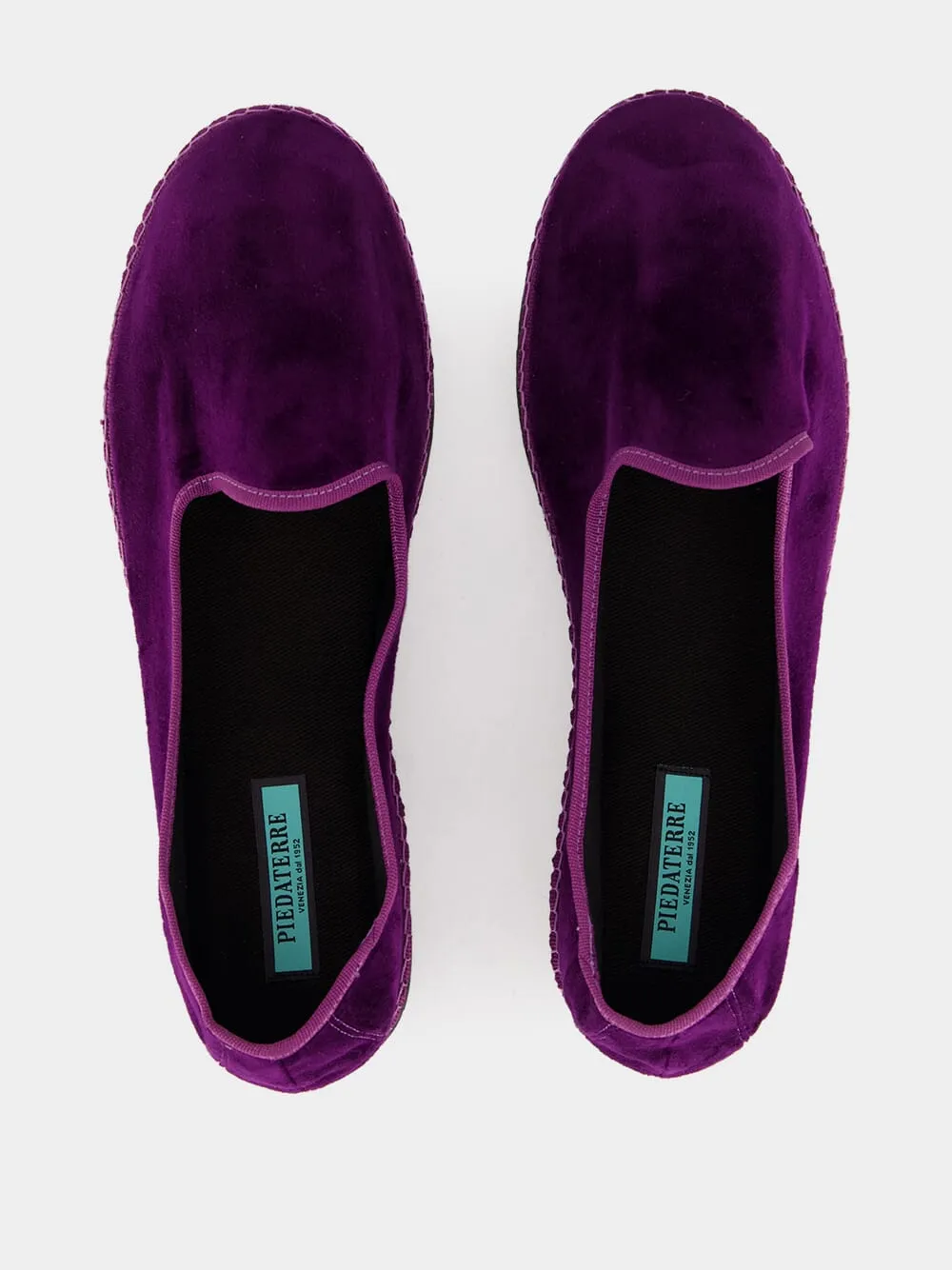 Purple Velvet Furlane Modigliani Slippers