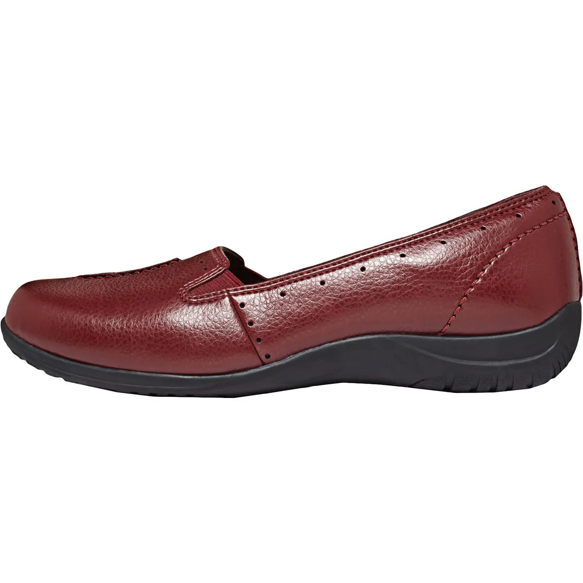 Purpose Womens Faux Leather Slip On Loafers