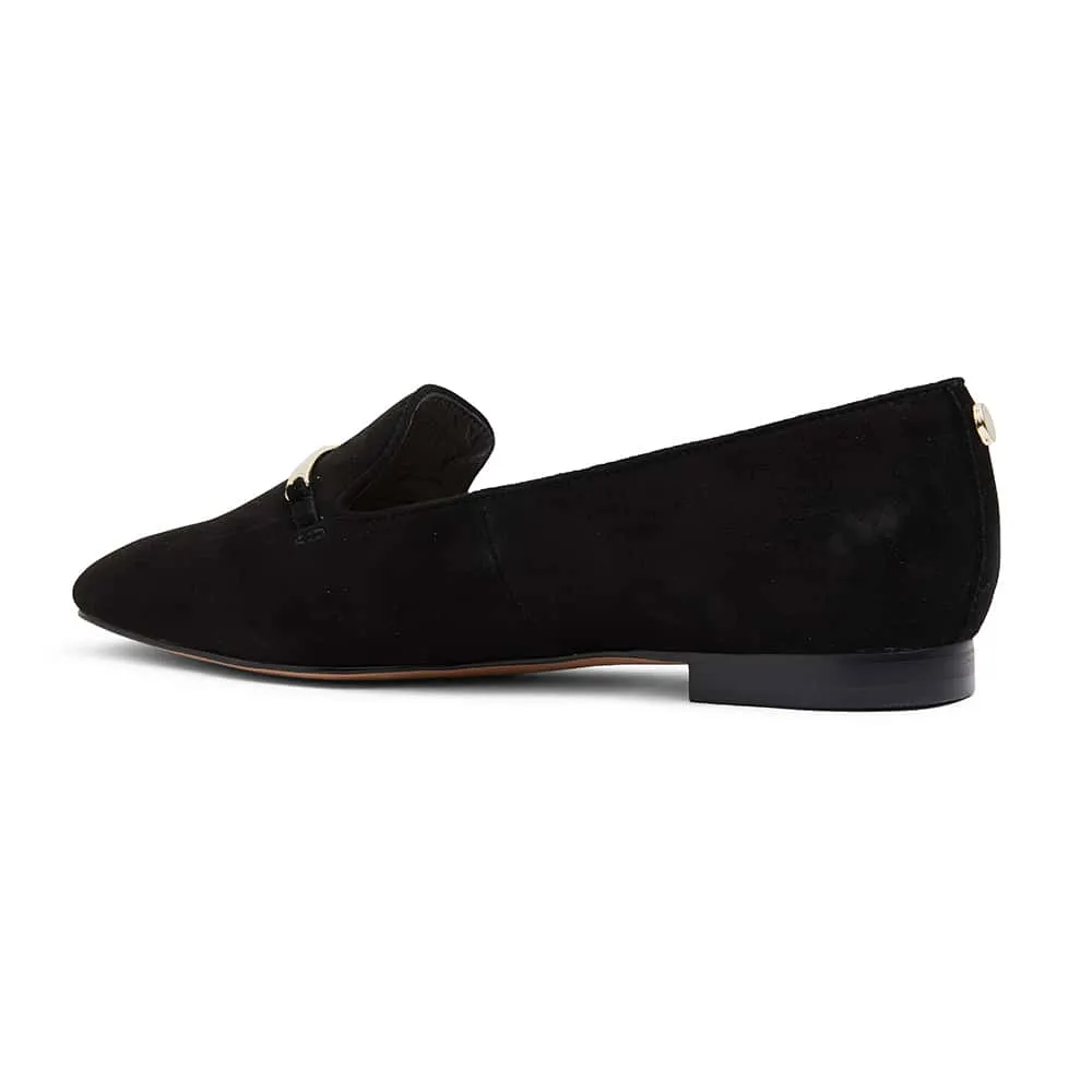 Quantum Loafer in Black Suede