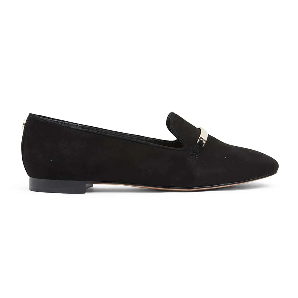 Quantum Loafer in Black Suede