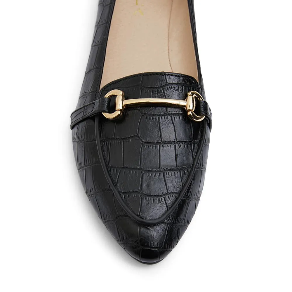 Radical Loafer in Black Croc