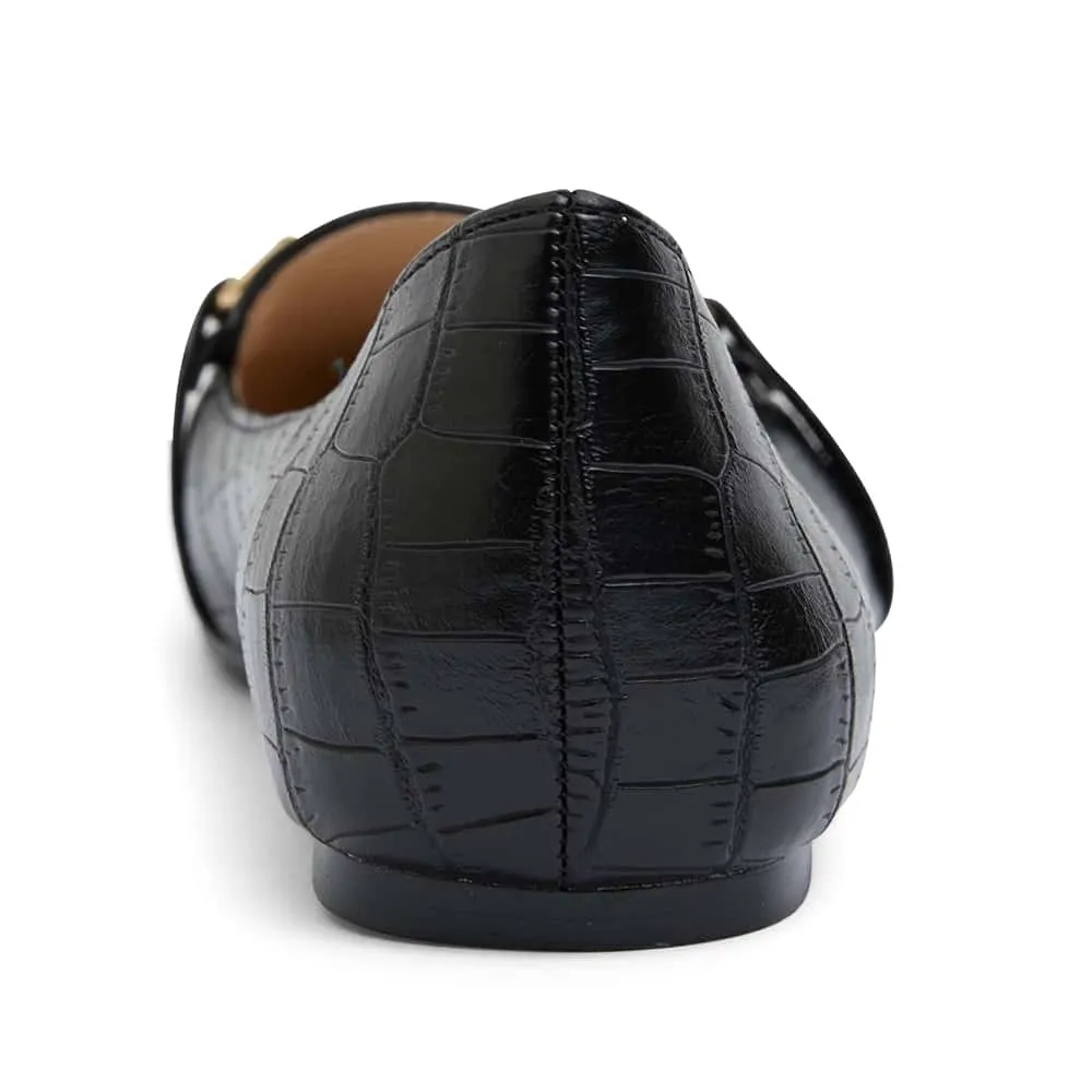 Radical Loafer in Black Croc