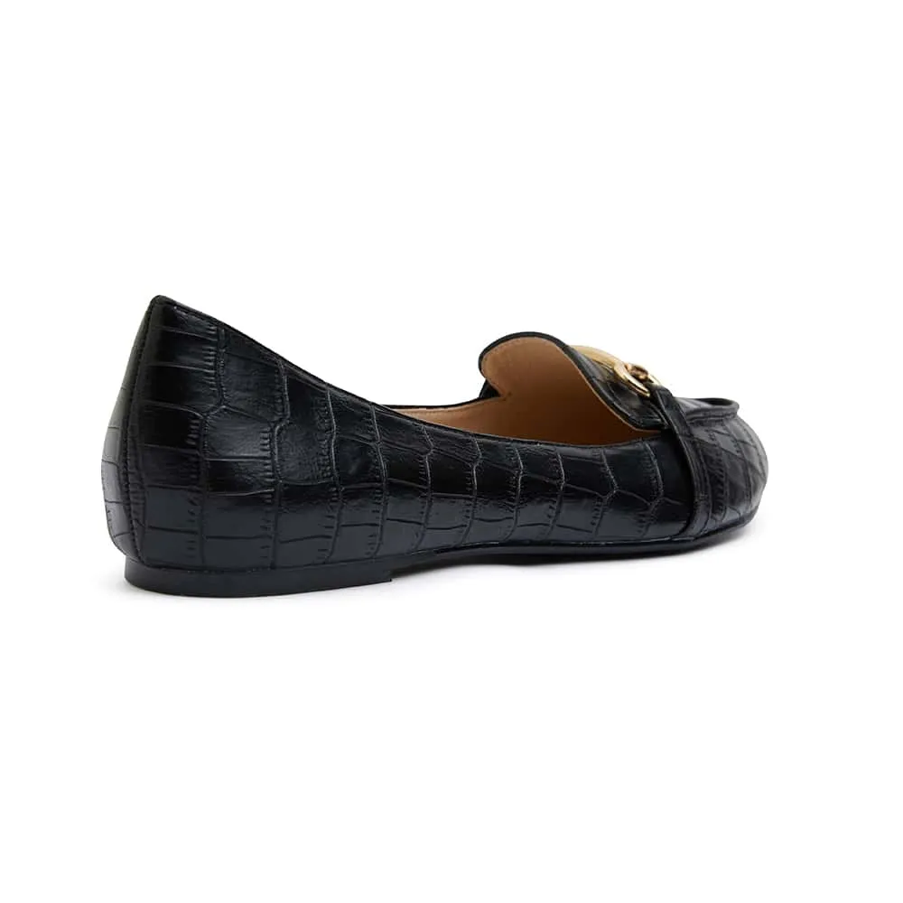 Radical Loafer in Black Croc