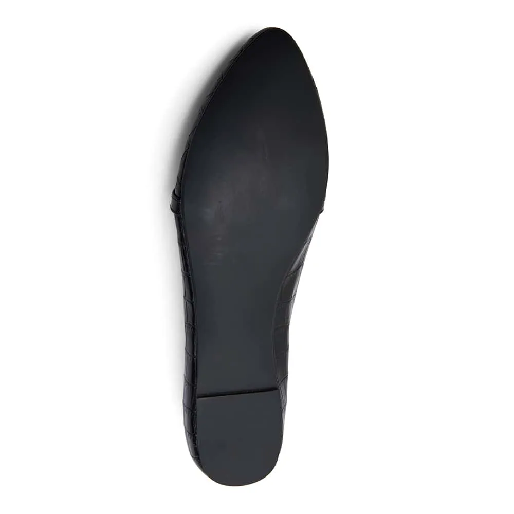 Radical Loafer in Black Croc