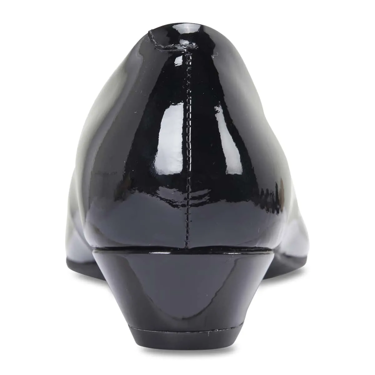 Radius Heel in Black Patent
