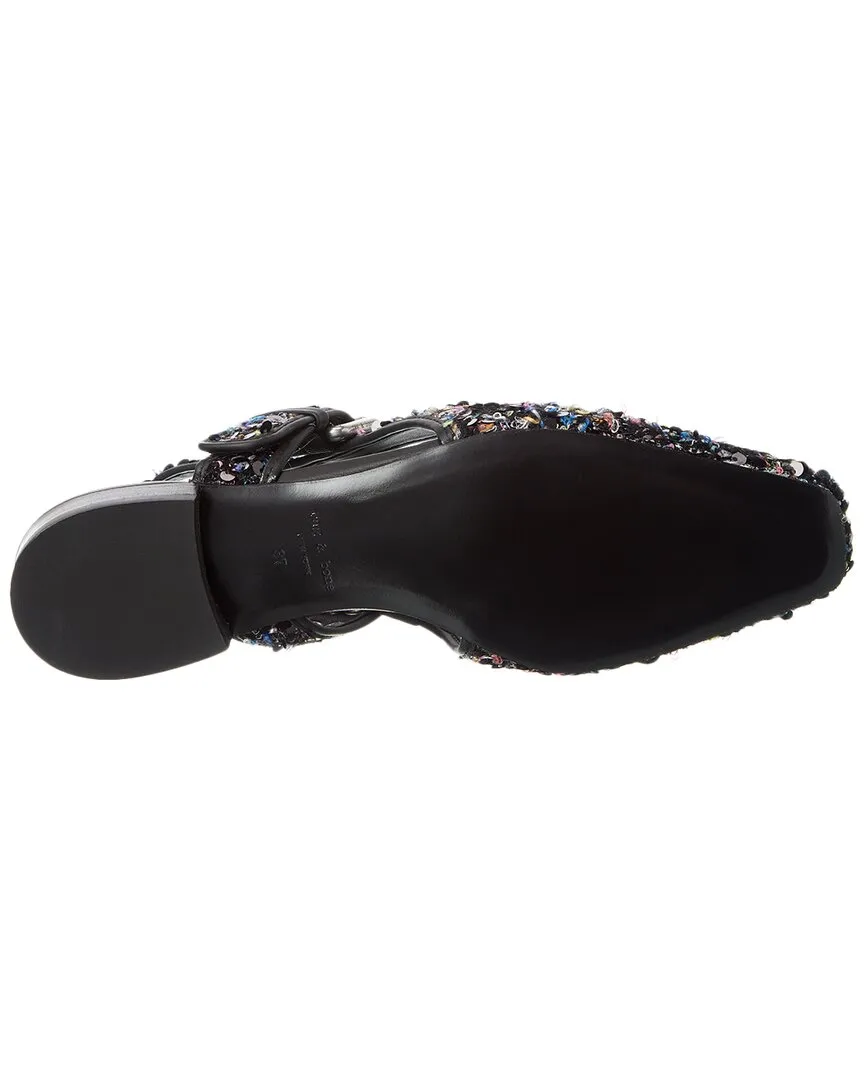 rag & bone Astra Boucle & Leather Slingback Flat