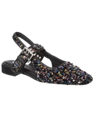 rag & bone Astra Boucle & Leather Slingback Flat