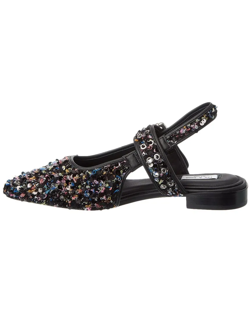rag & bone Astra Boucle & Leather Slingback Flat