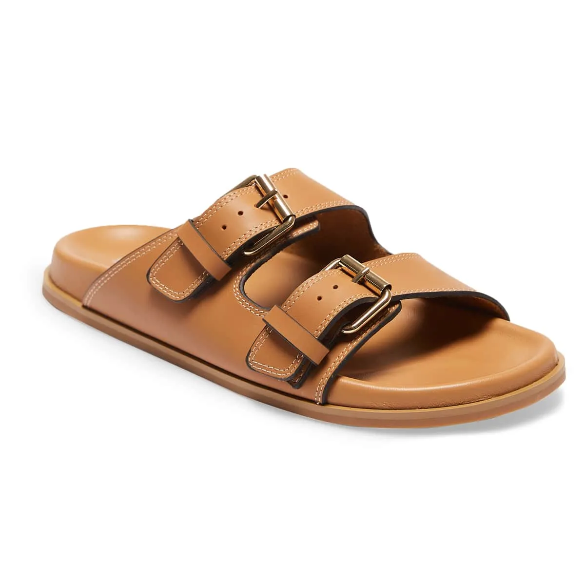Rascal Slide in Tan Leather