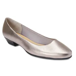 Regal Heel in Pewter Leather