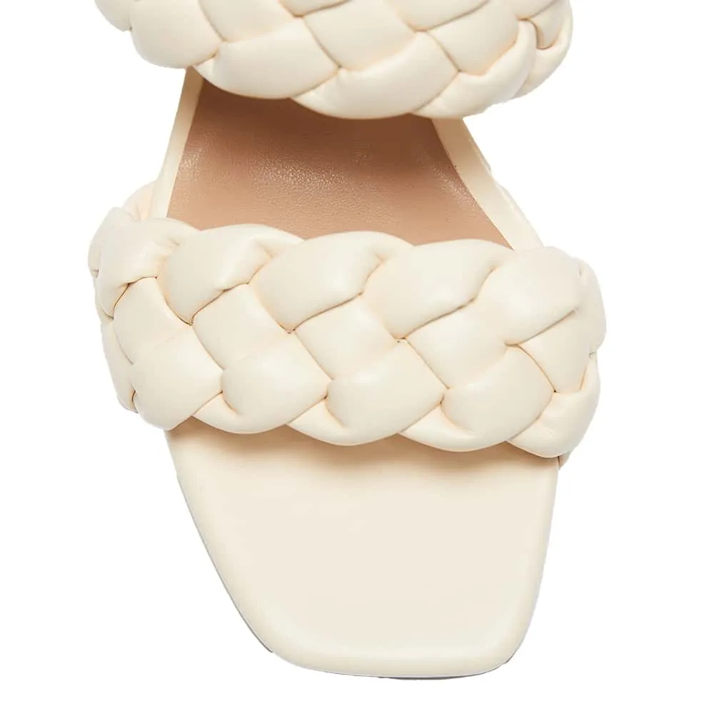 Remi Heel in Ivory Smooth