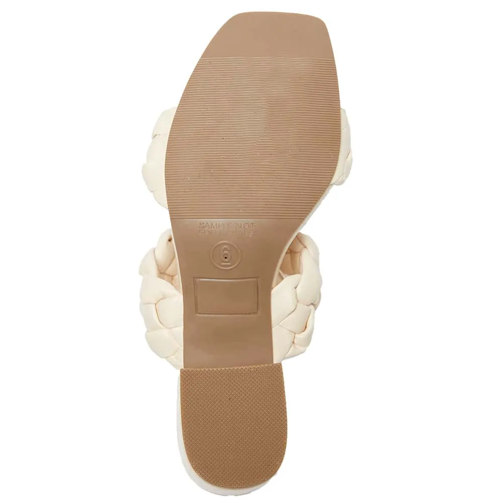 Remi Heel in Ivory Smooth