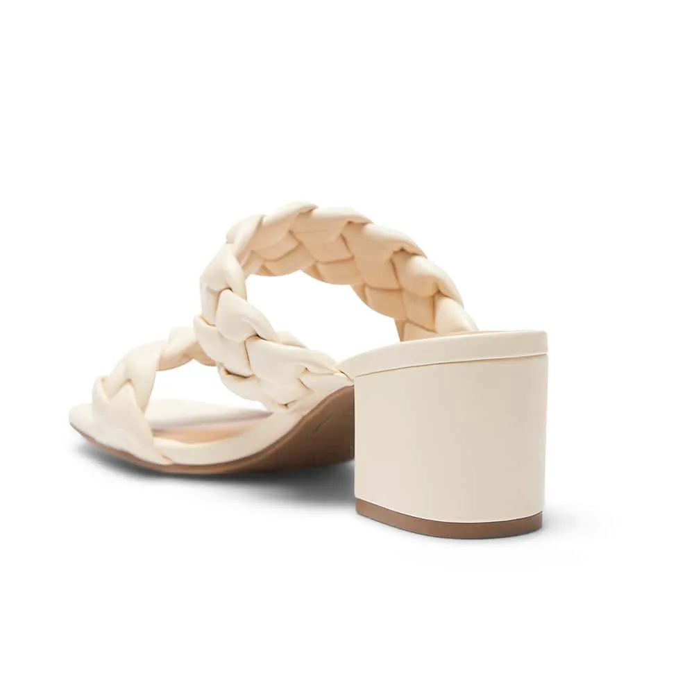 Remi Heel in Ivory Smooth