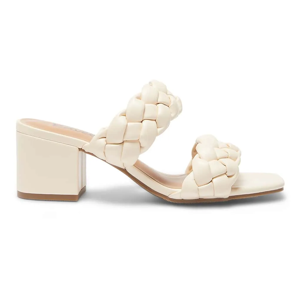 Remi Heel in Ivory Smooth