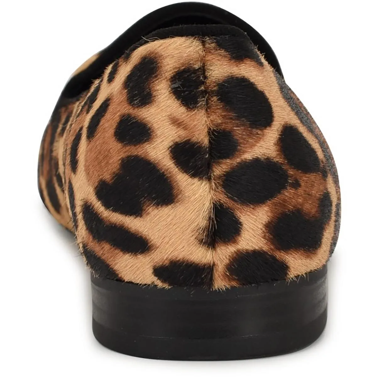 RENOLDCH Womens Animal Print Leather Loafers