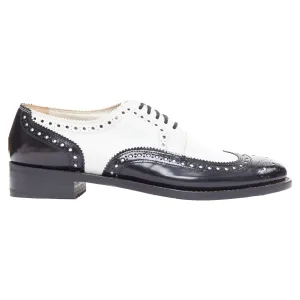 Robert Clergerie leather bicolor derby brogue