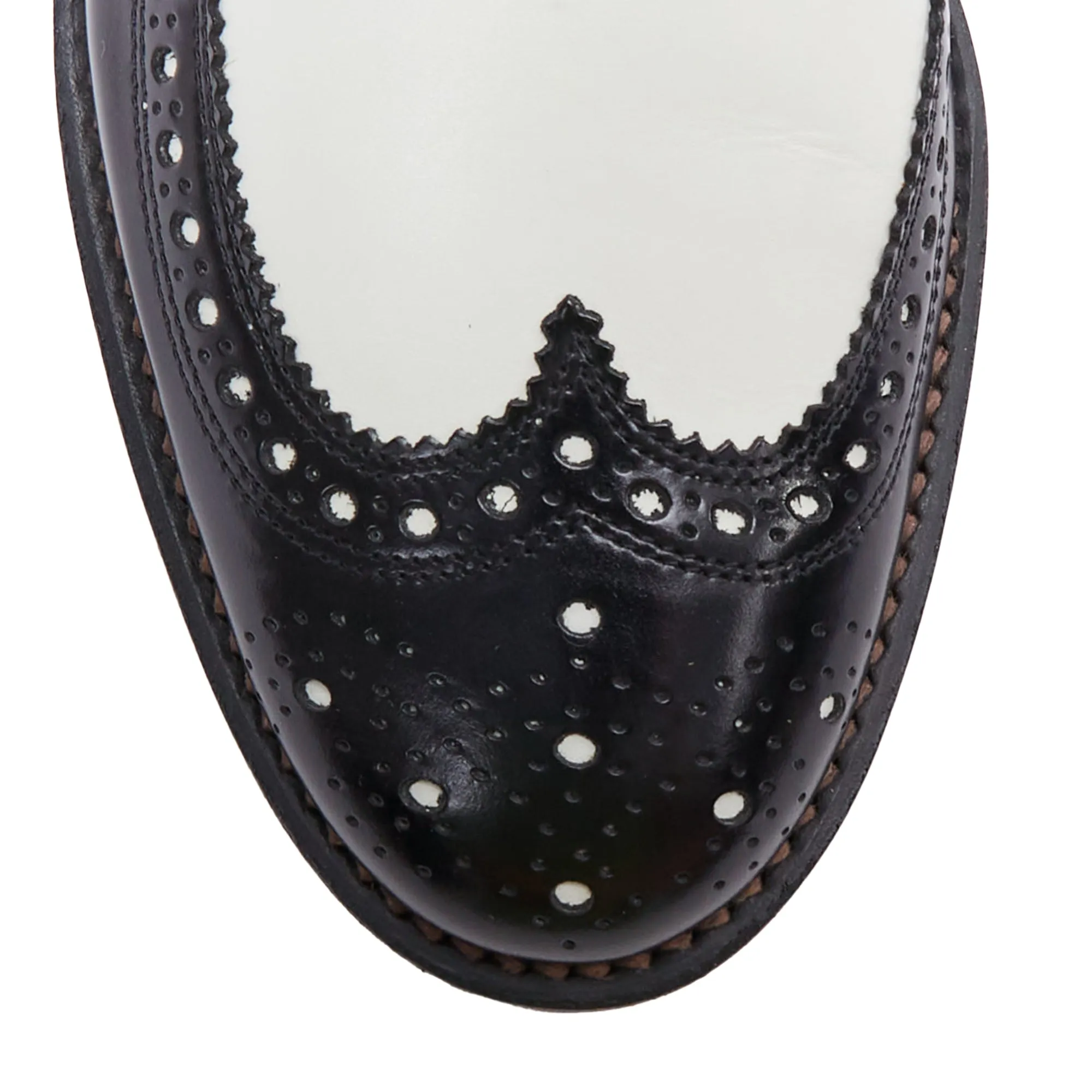 Robert Clergerie leather bicolor derby brogue